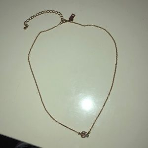 Kate spade gold knot necklace